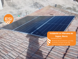 Autoconsumo placas solares en Villanueva del Segura. Características de la instalación