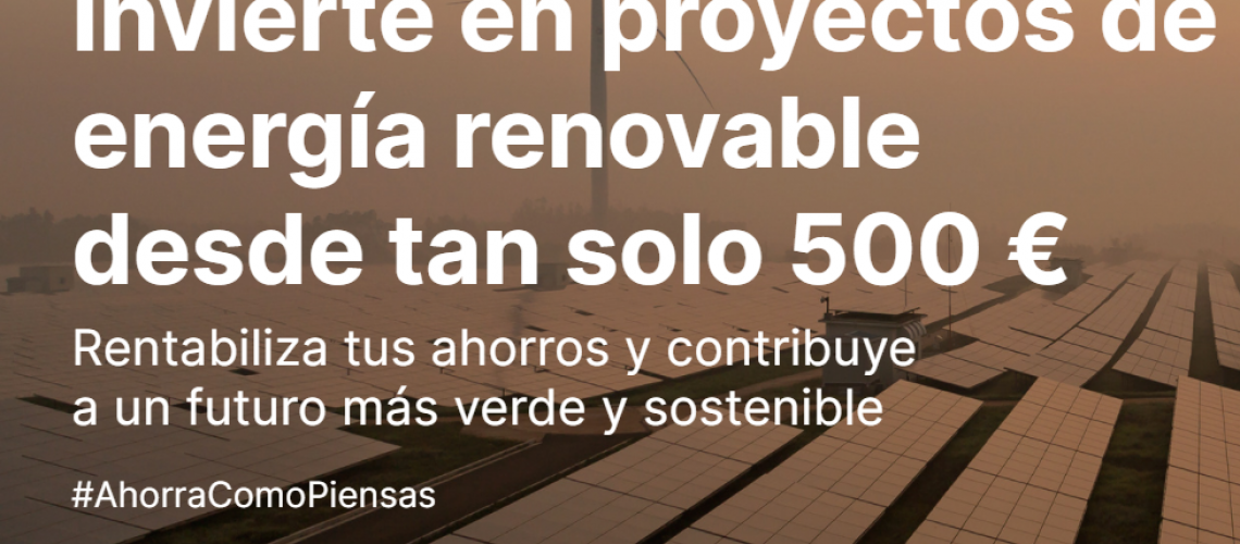 Fundeen, invertir en proyectos de energías renovables desde tan sólo 500€
